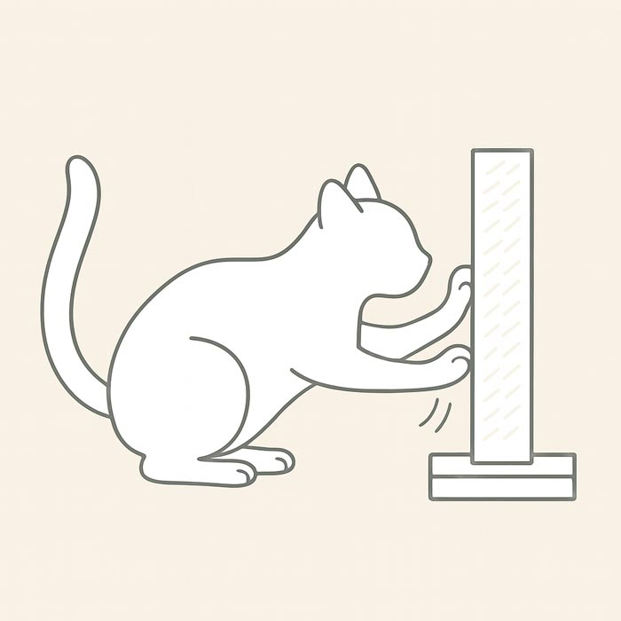 高さが低い爪とぎ