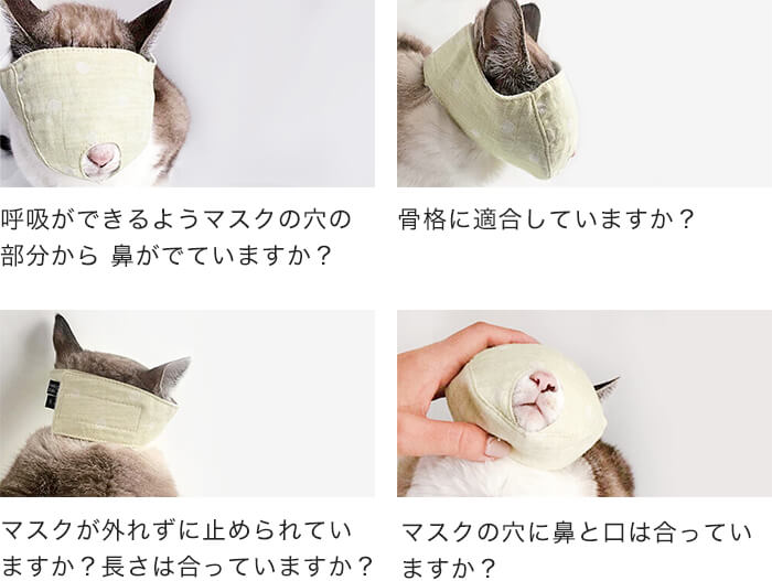 もふもふマスク 装着のコツ Nekozuki ねこずき 猫用品の販売